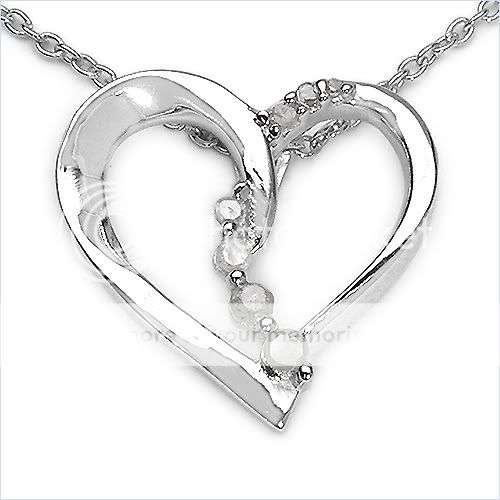0.12ctw Diamond 2.85g Rhodium Plated Silver Necklace