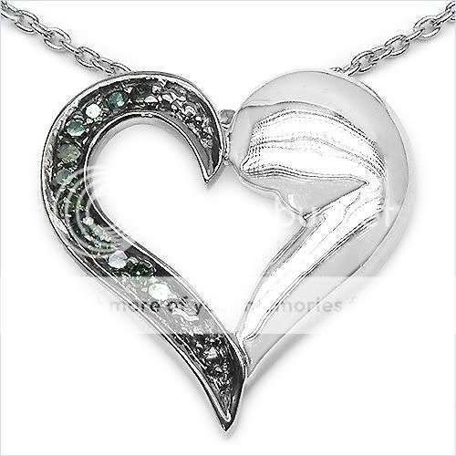 0.11ctw Diamond 3.75g Rhodium Plated Silver Necklace