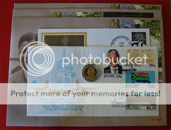 * Large Mandela FDC collection plus UNC R5 *
