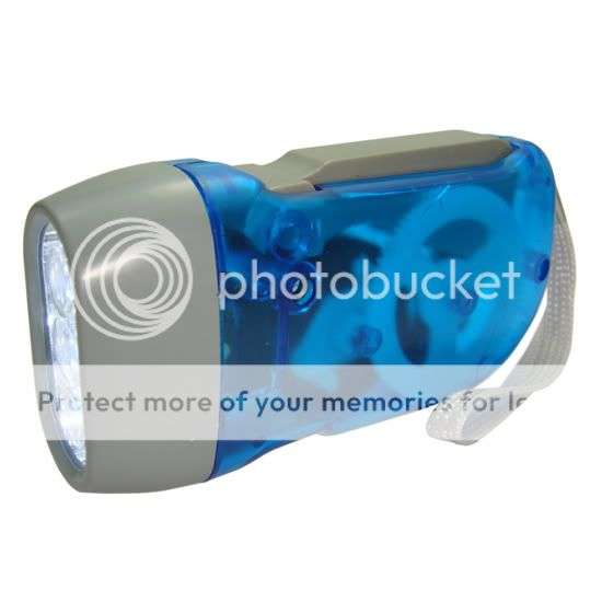 ***Amazing Hand Powered 3 LED Flash Light***