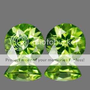 Stunning **1.83Cts.**(2 Pieces)**Calibrated** Dazzling Natural Green Peridot PAIR! - 100% Natural!