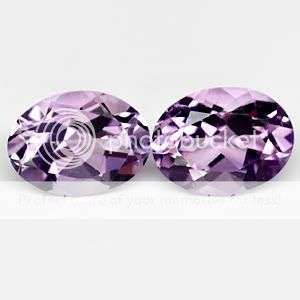 STUNNING!!! 2.42Cts**(2Pcs.)***Matched Pair Top Purple Oval Amethyst Gemstones