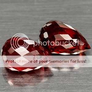 SUPERB**1.90 Ct.**(2 Pcs)** IF Briolette Purple Red Rhodolite Garnet Gemstone Pair