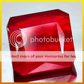Excuisite! 3.04Ct.*100% Natural Octagon Emerald Cut Blood Red Ruby Gemstone - Exact Photos taken!