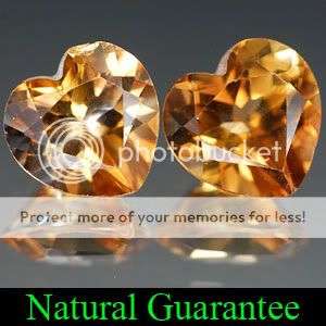 AAA 3.01 Cts.**(2 Pcs)** Twinkling Heart Cut Natural Champagne Topaz PAIR - MUST BE SEEN!