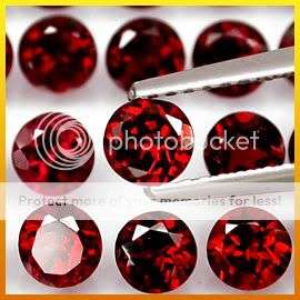 AAA**4.0mm**12.33 Cts**(34Pcs)**100% Natural Red Mozambique Garnet Gemstone Lot - Winner gets all 34