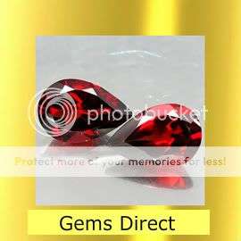 AAA ***6.20 Cts.**(2 Pcs)** Dazzling Natural Rich Red Mozambique Pear Cut Garnet Gemstone Pair