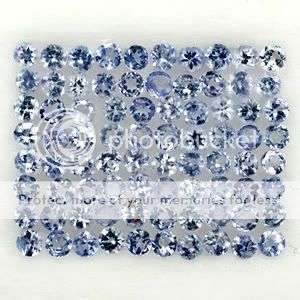 *100* PIECES***2.80Cts***1.70/1.80mm Violet Blue Tanzanite Rounds LOT - Winner Receives all 100 Pcs