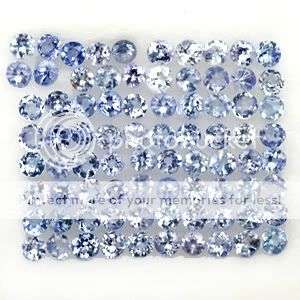 TANZANITE **5.01Cts***(172 PIECES)**1.80mm Violet Blue Tanzanite Round LOT - Winner Gets all 172 Pcs