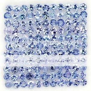 *121* PIECES**5.05Cts***2.1mm-2.2mm Violet Blue Tanzanite Rounds LOT - Winner Receives all 121 Pcs