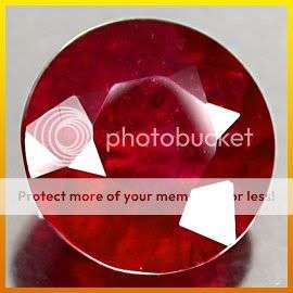 ***4.14Cts***9.20mm. TOP RED ROUND CUT NATURAL RUBY GEMSTONE - TOP BURMA COLOUR