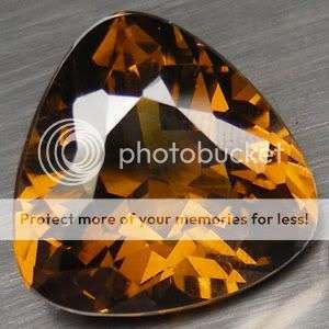 PERFECT! 23.90Cts**(1 Pc)** Trillion Cut Imperial brown Quartz Gemstone  - Exact Pics!