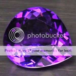 AAA 13.10Cts. Top Pear Cut AAA Purple Amethyst Gemstone - Exact Photos Of Gemstone!
