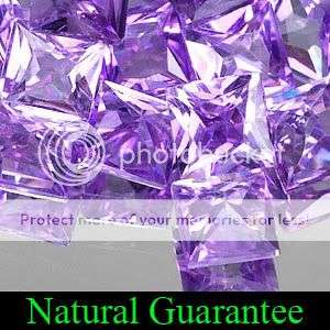 AAA 5.26Cts.*(20pcs)* Top Purple Princess Cut Amethyst Gemstone LOT - winner receives all 20 pieces!
