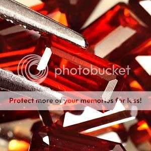 AAA 4.76Ct.*(10pcs) Top Red Octagon Cut Garnet Gemstone LOT - Winner Receives All 10 Pieces