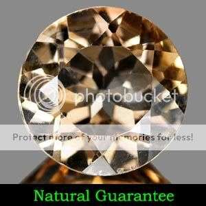 CALIBRATED! 2.97Cts**(1 Pc) Natural 9.2mm Round Cut Champagne Topaz Gemstone - 100% Natural