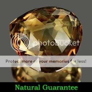 **3.54Cts. AAA Pear Checkerboard Cut Unheated Champagne Topaz Gemstone from Brazil - 100% Natural