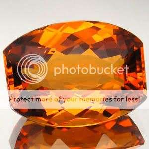 AAA 38.13 CT. DAZZLING TOP  BRAZIL MADEIRA ORANGE CITRINE GEMSTONE  - Exact Photos!