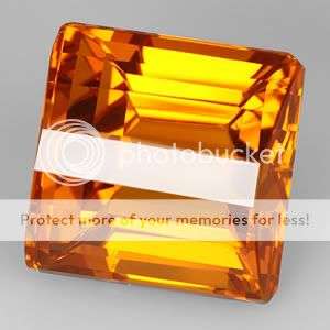 HUGE AAA 31.25Cts. AWESOME FANCY CUT TOP GOLDEN YELLOW CITRINE - Exact Photos!