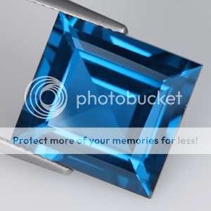 AAA 12.80 CT. BREATHTAKING TOP AAA LONDON BLUE TOPAZ BRAZIL - Exact Photos!