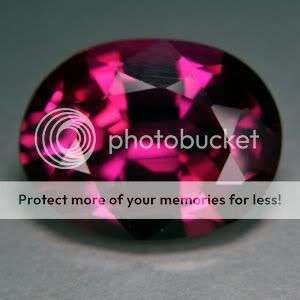 5.05ct - FLAWLESS PINKISH RED RHODOLITE GARNET OVAL GEM