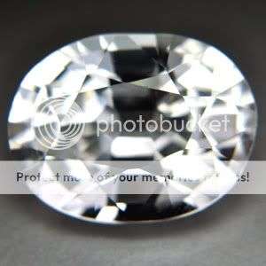 11.10ct - FLAWLESS  VIVID WHITE TOPAZ OVAL LOOSE GEMSTONE