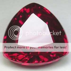 12.95cts. BRILLIANT BLOOD RED RUBY TRILLIANT LOOSE GEMSTONE