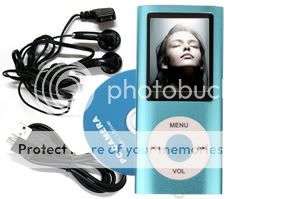 NEW 16GB 1.8" 4th Gen MP3 MP4 FM USB Player Video M4b16