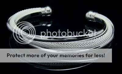 Great Sterling Silver  Mesh Bangle