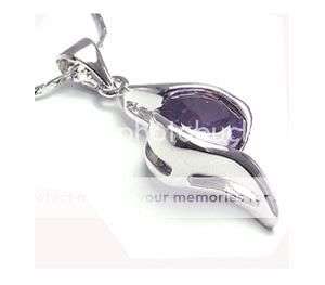 Stunning 18k gp Designer Pendant with Sim Amethyst