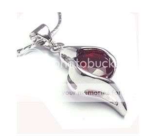 Stunning Designer Pendant with Sim RUBY and 18k gold plating