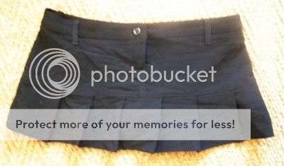 Black YDE VELVET skirt