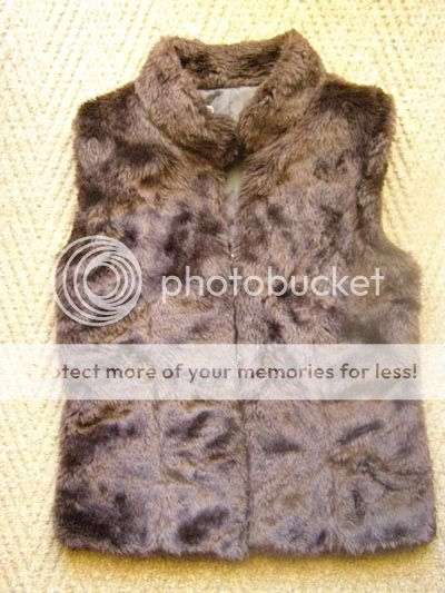 YDE Milla fur jacket to wear over a longsleeve top