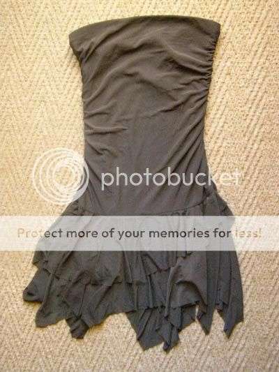 Stunning brown boobtube dress YDE velvet *never worn!*