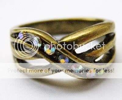 Designer antique style 18kgp ring *NEW STOCK!*