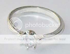 Solitaire CZ 925 silver ring size 7