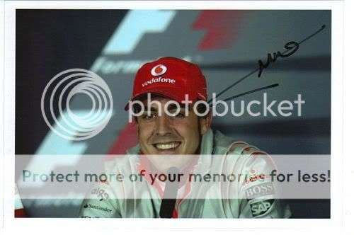 FERNANDO ALONSO - 2005 + 2006 F1 CHAMP - SIGNED PHOTOGRAPH - C.O.A.