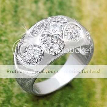 R167 Gorgeous Round Cut Simulated Diamond Engagement Wedding Ring Size 8