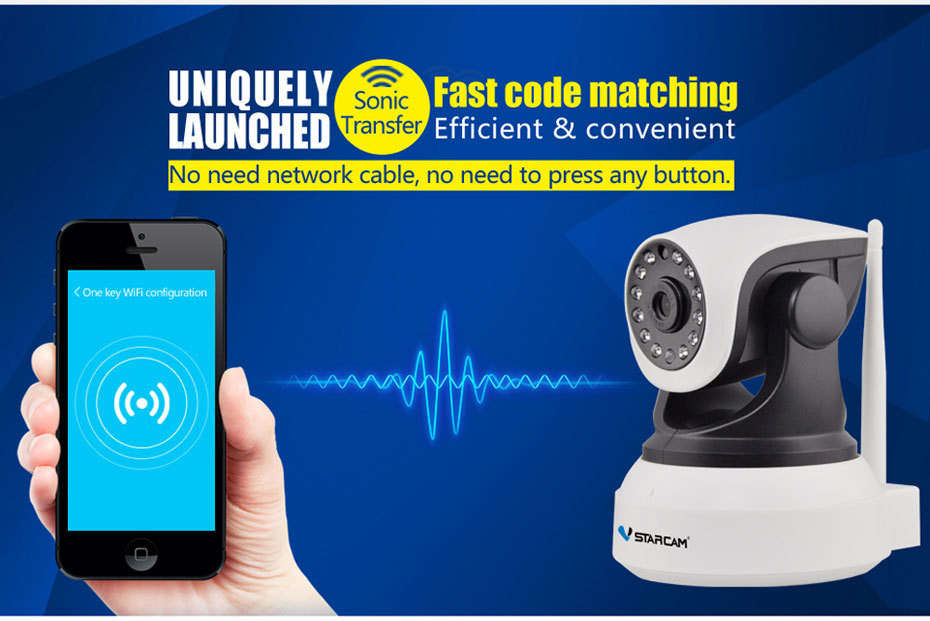 LOCAL STOCK - 720P HD Wireless WiFi IP Camera Audio ONVIF Android iPhone Windows SD Card CCTV