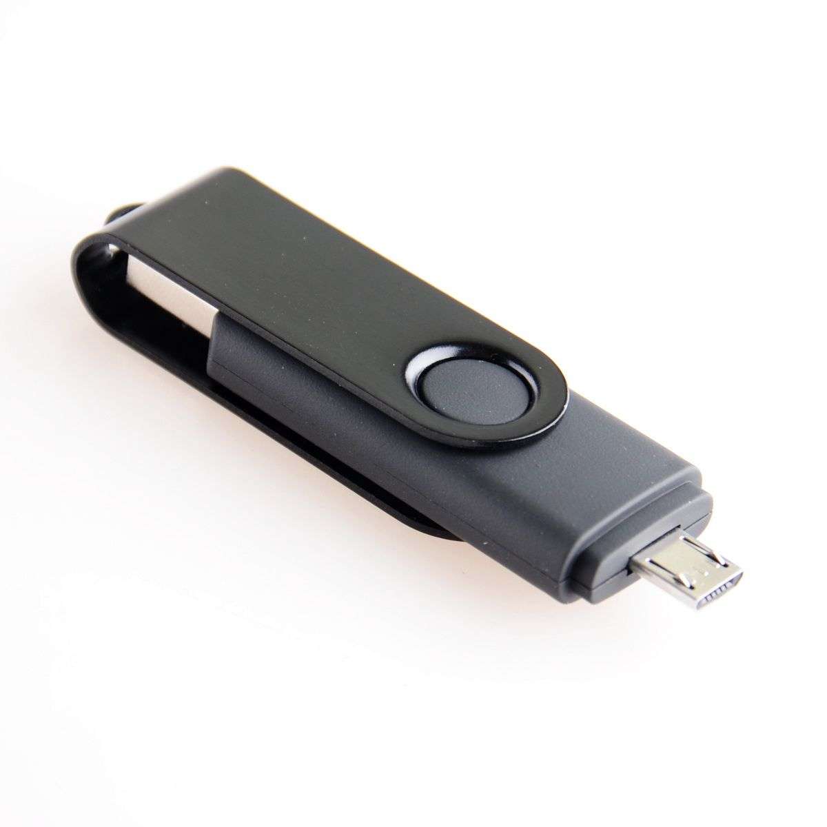 16GB USB2.0 Flash drive with USB Male to Micro USB Male