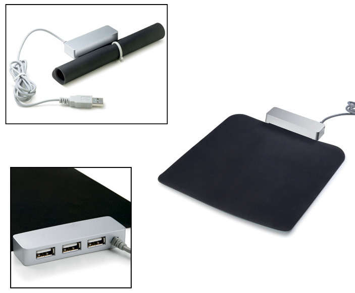 Brand New # Mouse Pad + 3 Port USB Hub # Very Stylish # InStock # What Else Could You Buy For R45 ?