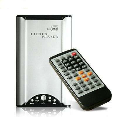 Brand New # IDE MultiMedia Hard Disk DIVX Player Enclosure 2.5" inch# USB 2.0 # InStock