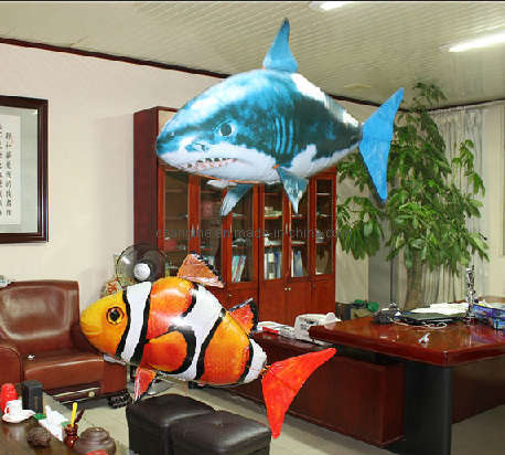 Air Flying Fish # Remote Control Air Swimmer # Moves Like a Real Fish # Steers in any Direction #