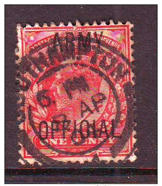 Great Britain, Edward VII Army "ARMY OFFICIAL" 1d used SOUTHAMPTON, HAMPSHIRE 1904
