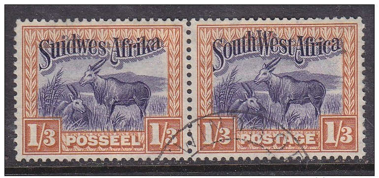 SOUTH WEST AFRICA: 1931 pictorial definitive, 1/3 , Eland, used