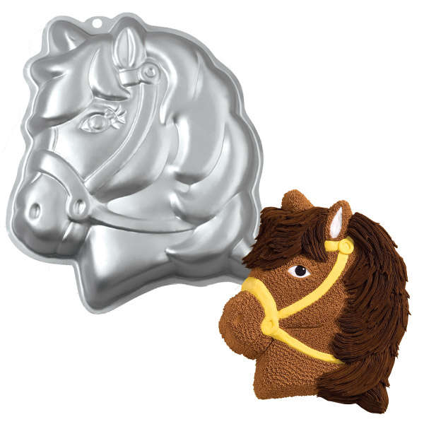 Wilton Party Pony Horse Cake Baking Pan Tin Kids Birthday Party Aluminium