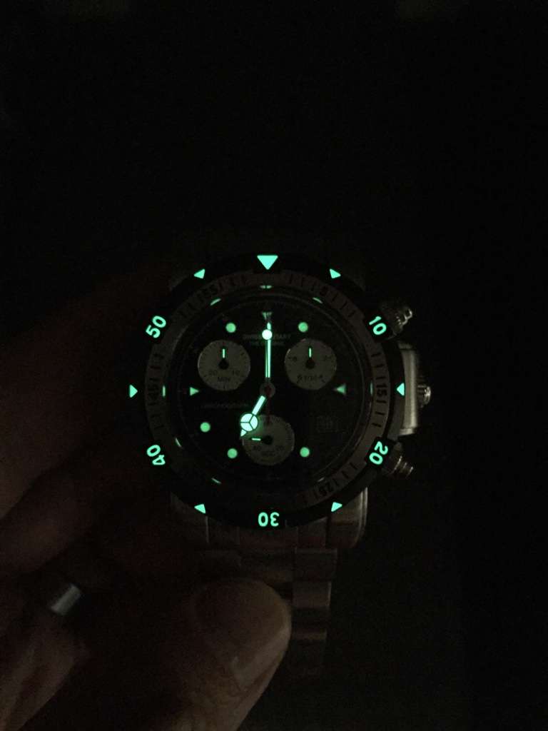 **R14 000.00 @ RETAIL** CX SWISS MILITARY®  "SEA WOLF" 1000m SW I CHRONOGRAPH WATCH