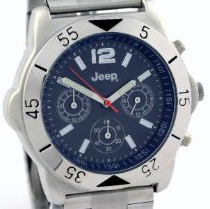 JEEP mens Chronograph Watch Blue Dial L123L RC NEW
