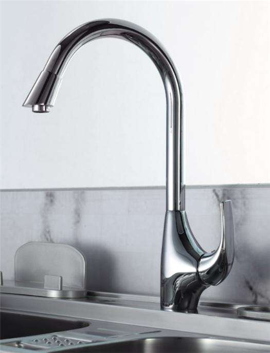 Modern Single Lever Kitchen Sinks Mixer Taps Swan Neck Swivel Spout Chrome New