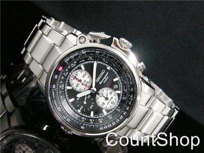 Seiko Chronograph Flight Master 100M Watch SNAB67P1 NEW